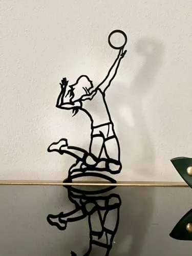 EROTNGO Minimalist Volleyball Art: Plastic Figure for Sport Enthusiasts - Beach Volleyball Home Decor & Christmas Gift