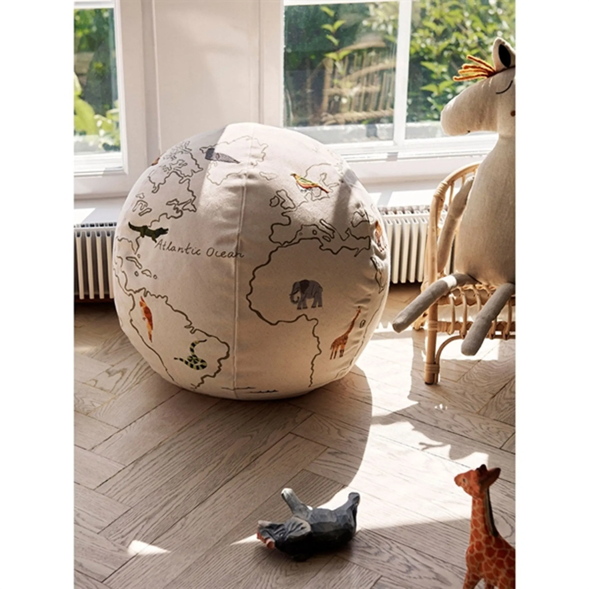 Ferm Living World Pouf Off-White