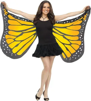 Fun World Orange Satin Adult Butterfly Wings