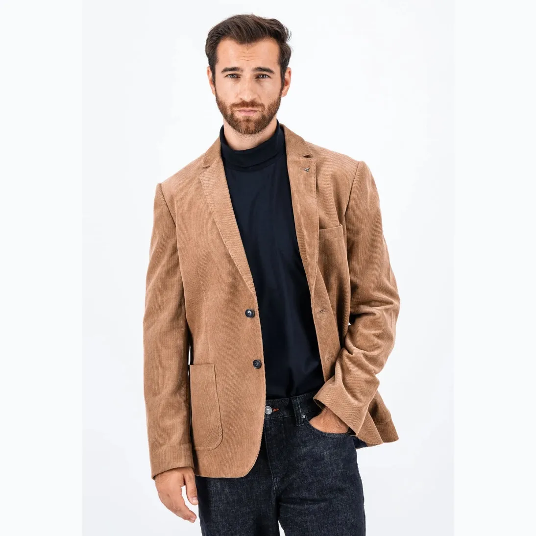 Fynch-Hatton Cotton Cord Jacket 14092409 Beige