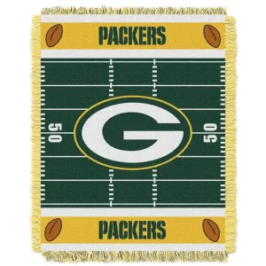 Green Bay Packers Woven Jacquard Baby Throw Blanket