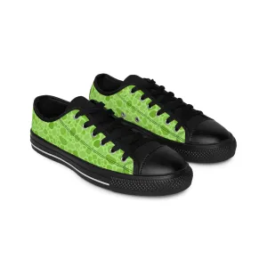 Green Dinosaur Skin Women's Sneakers