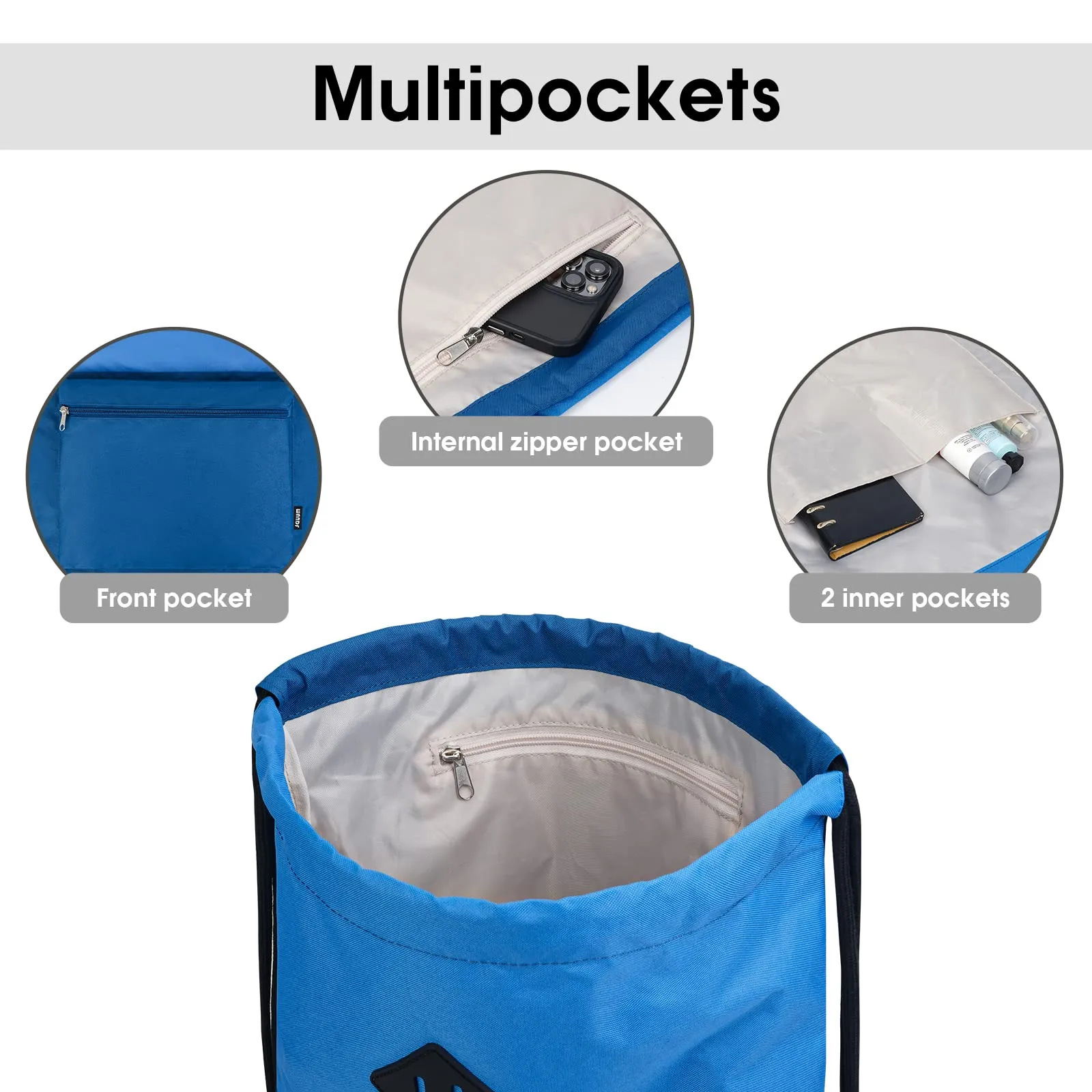 Gym Drawstring Backpack with Wet Compartment