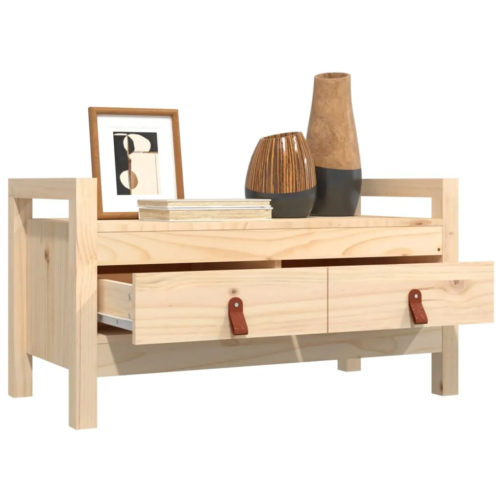 Hall Bench 80x40x43 cm Solid Wood Pine