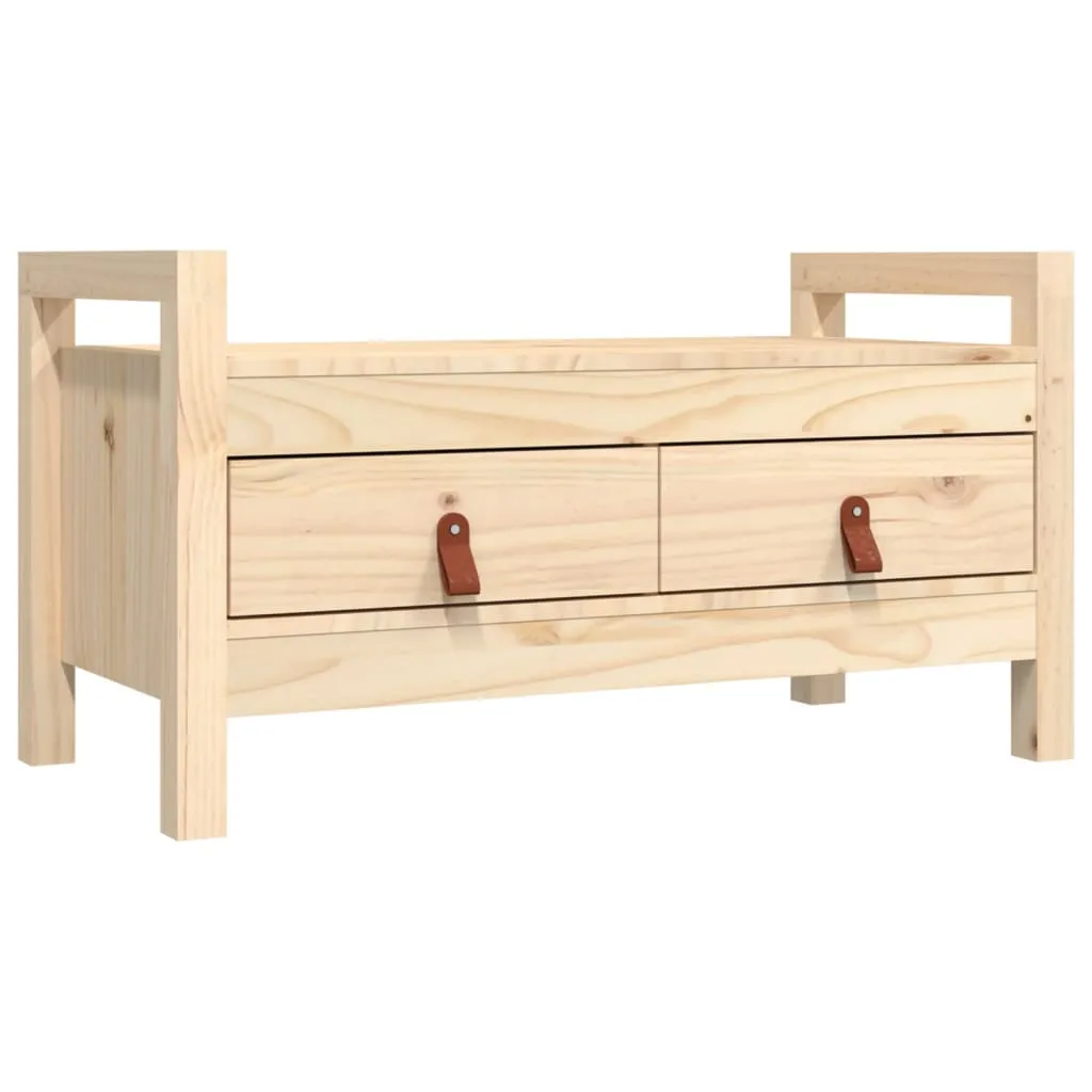 Hall Bench 80x40x43 cm Solid Wood Pine