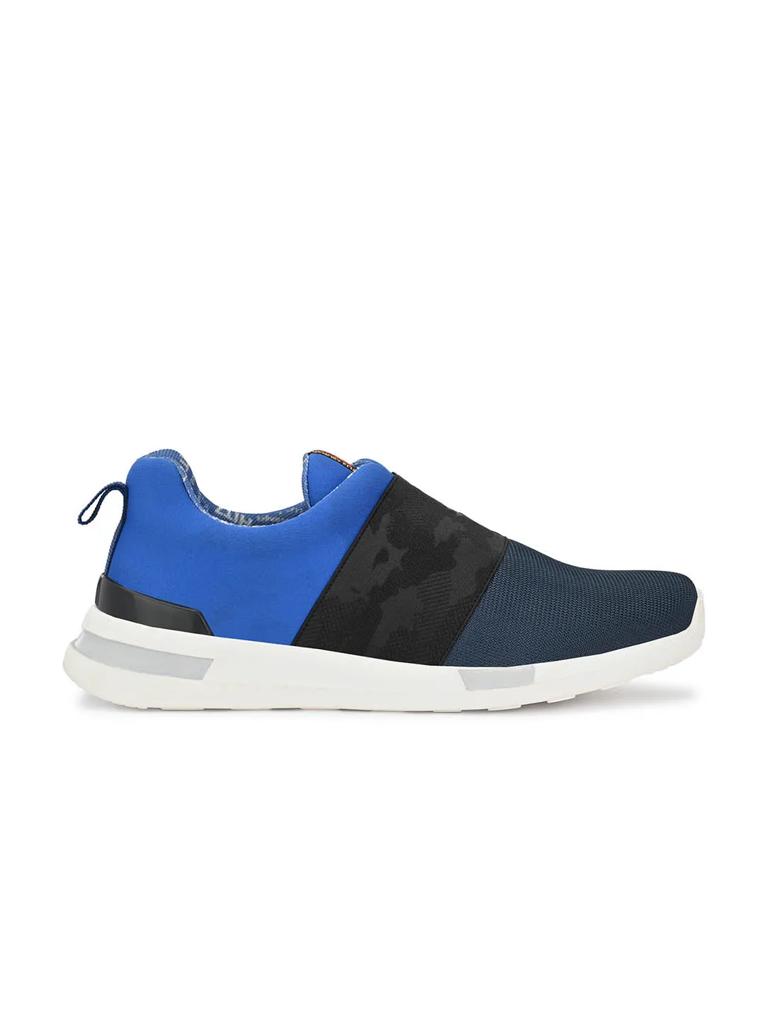 Hitz Men's Blue Slip On Running Shoes