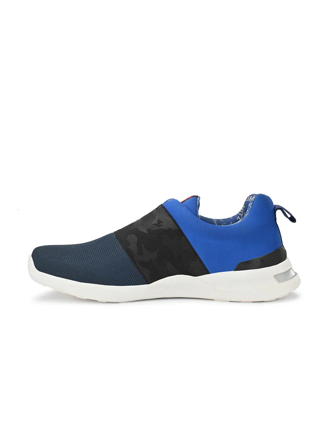 Hitz Men's Blue Slip On Running Shoes