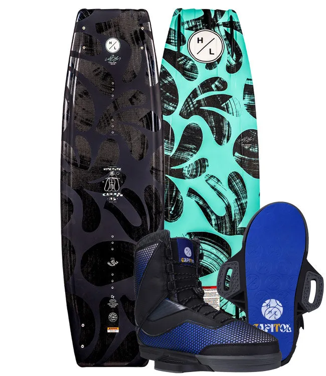 Hyperlite Capitol Loaded Wakeboard Package with Capitol Boots (2025)