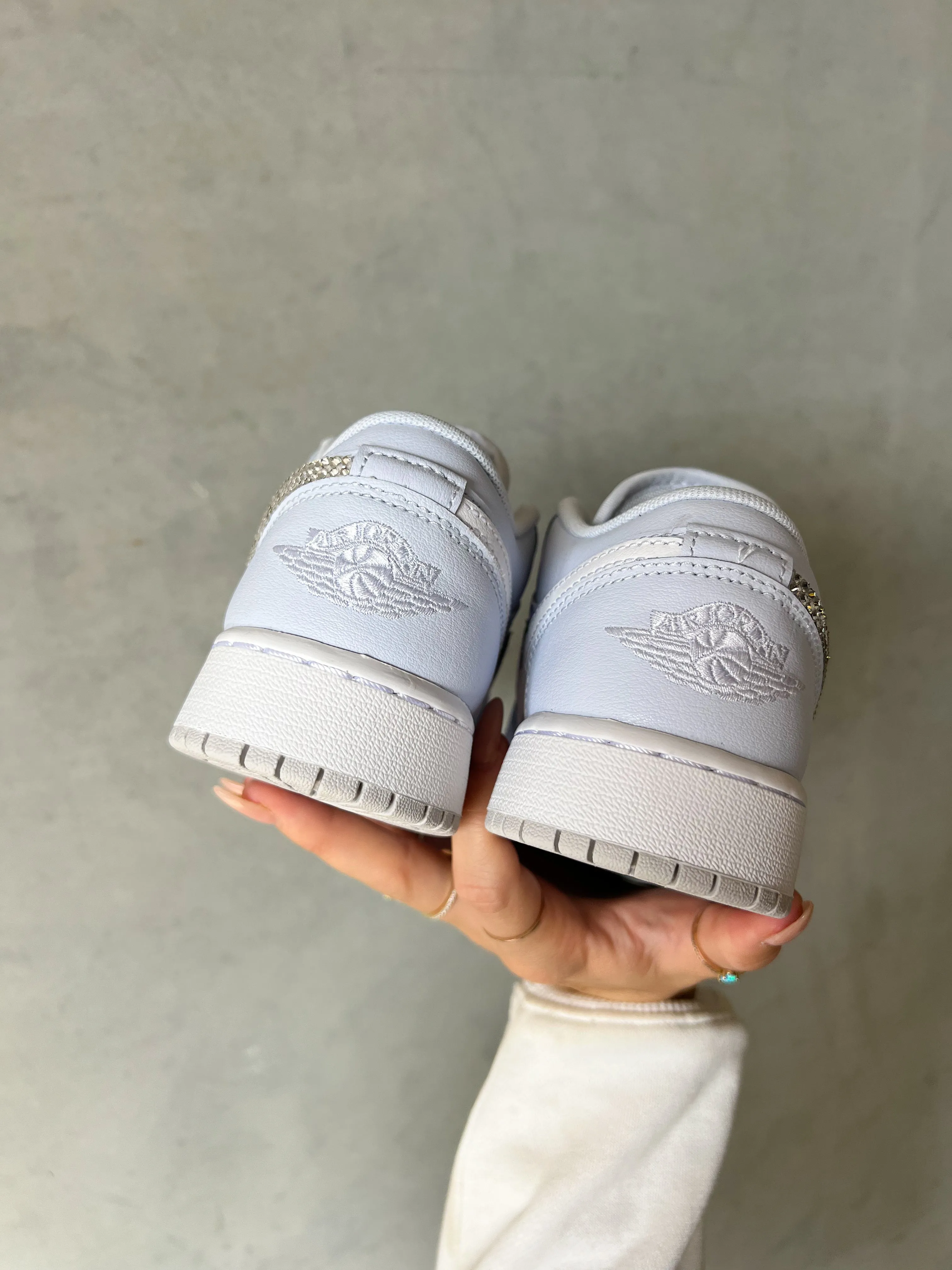 Ice Swarovski Women’s Air Jordan 1 Low Shoes