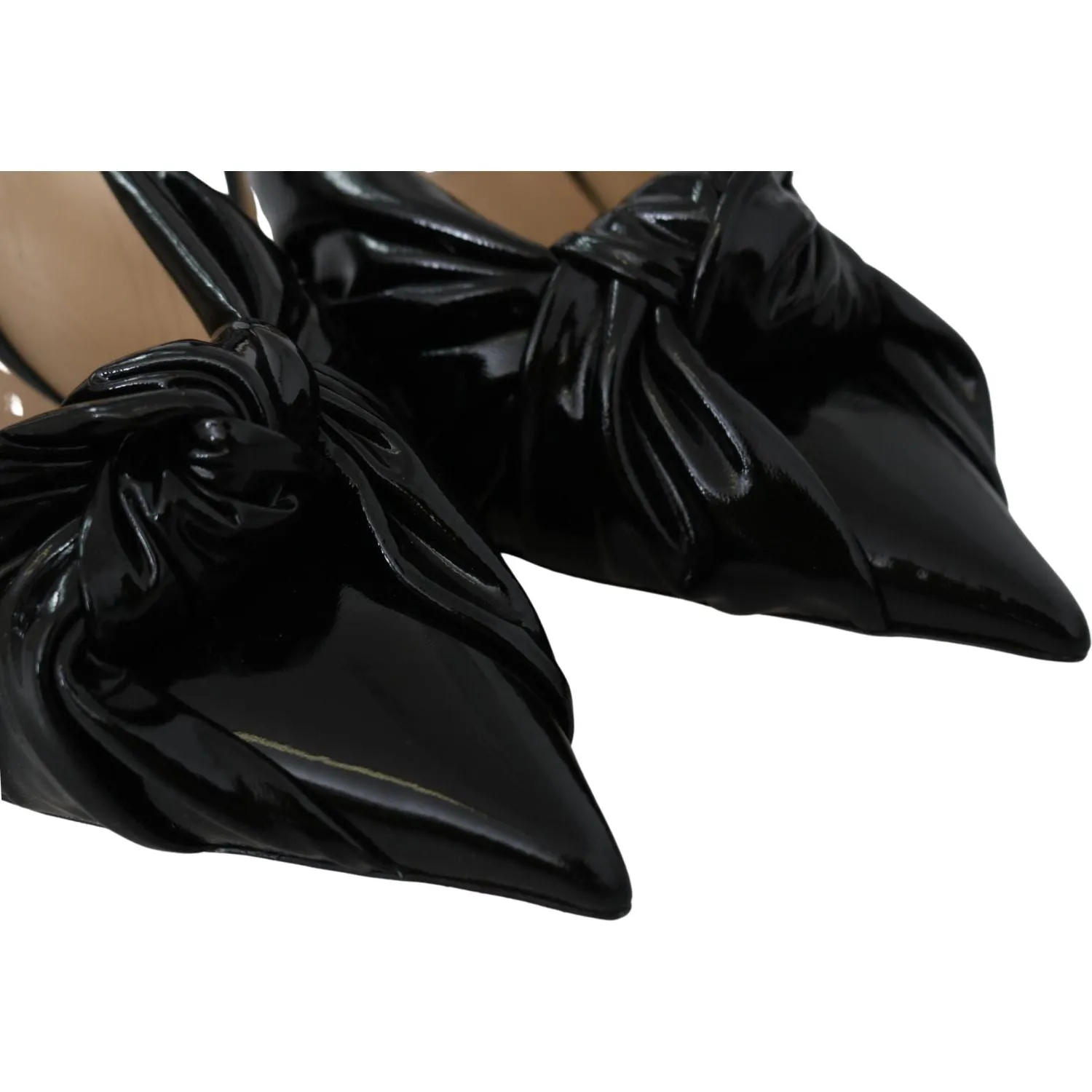 Jimmy Choo Elegant Black Leather Pointed Toe Pumps