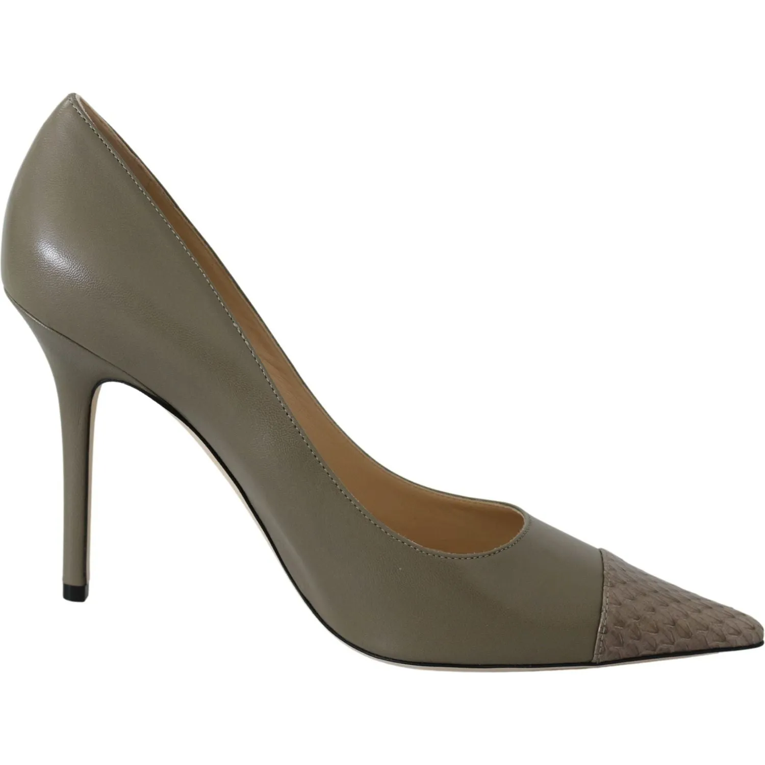 Jimmy Choo Elegant Pebble Green Pointed Toe Pumps