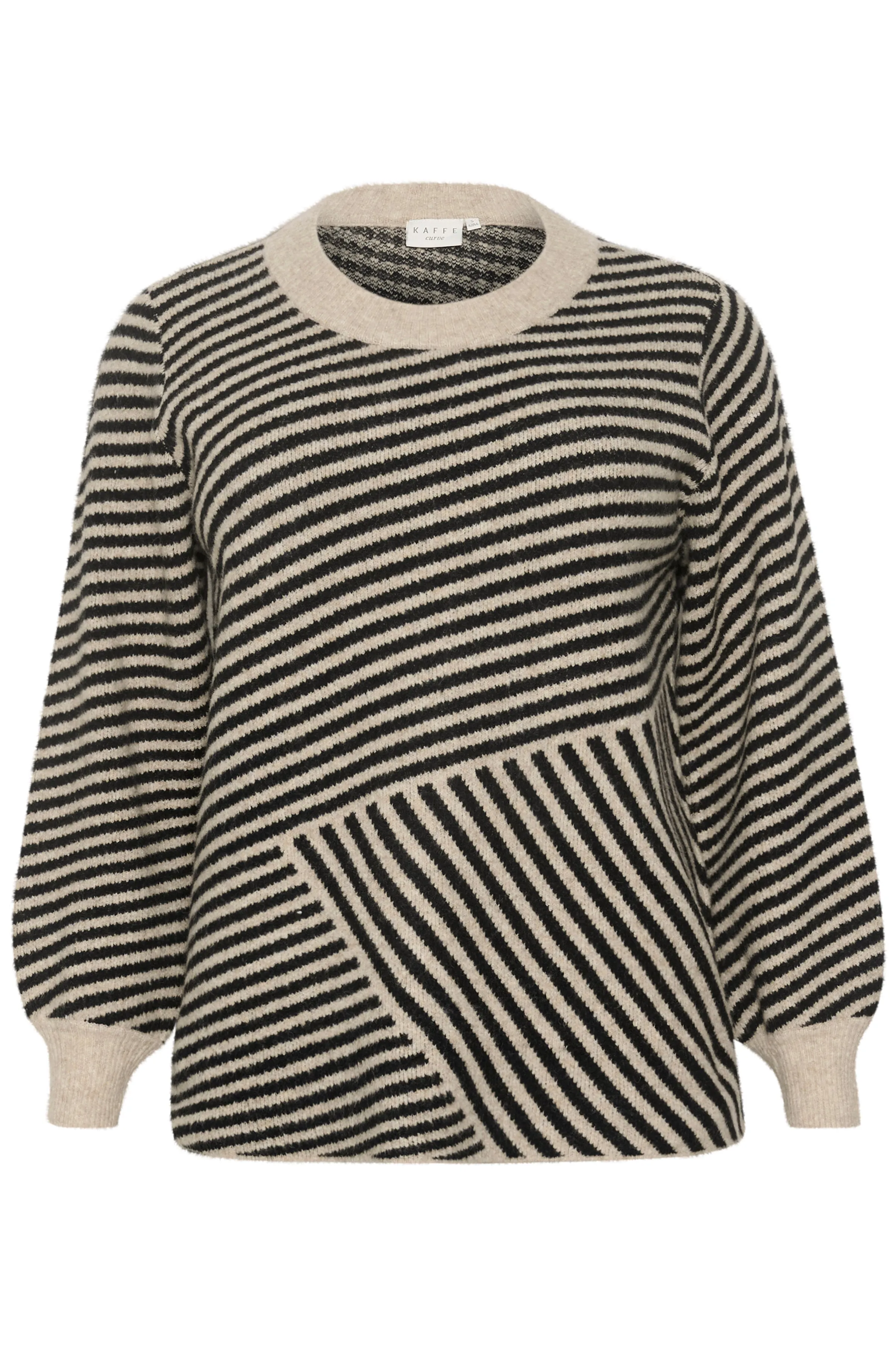 Kaffe Curve Verina Jumper in Black/Beige