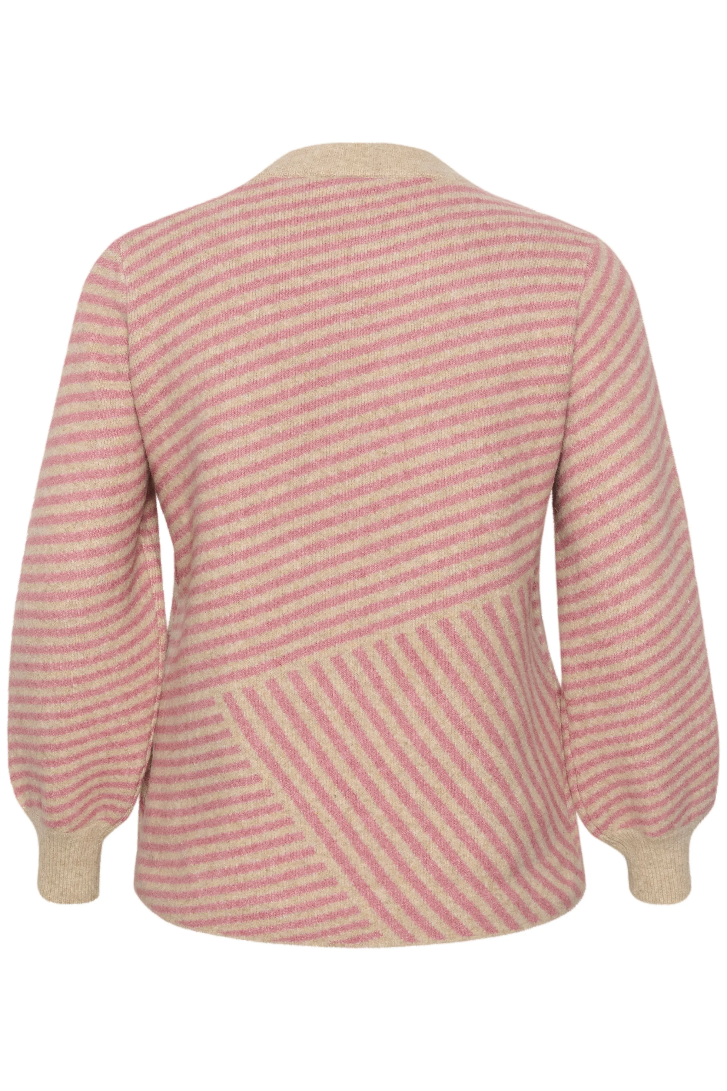 Kaffe Curve Verina Jumper in Pink/Cream