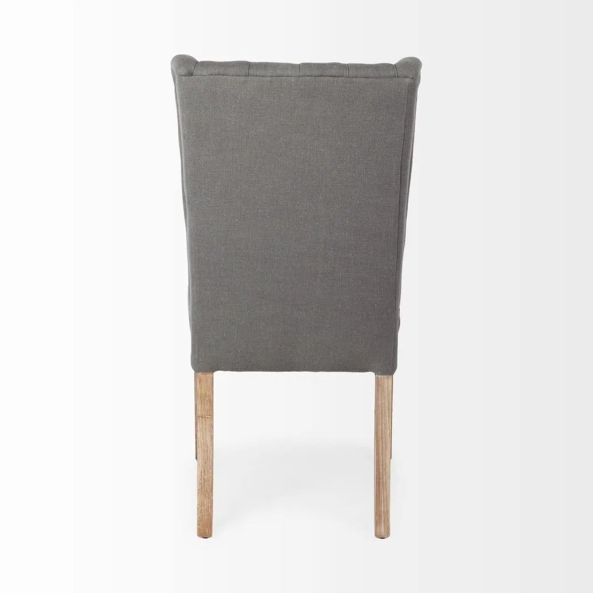 Mackenzie Dining Chair Gray Fabric | Brown Wood