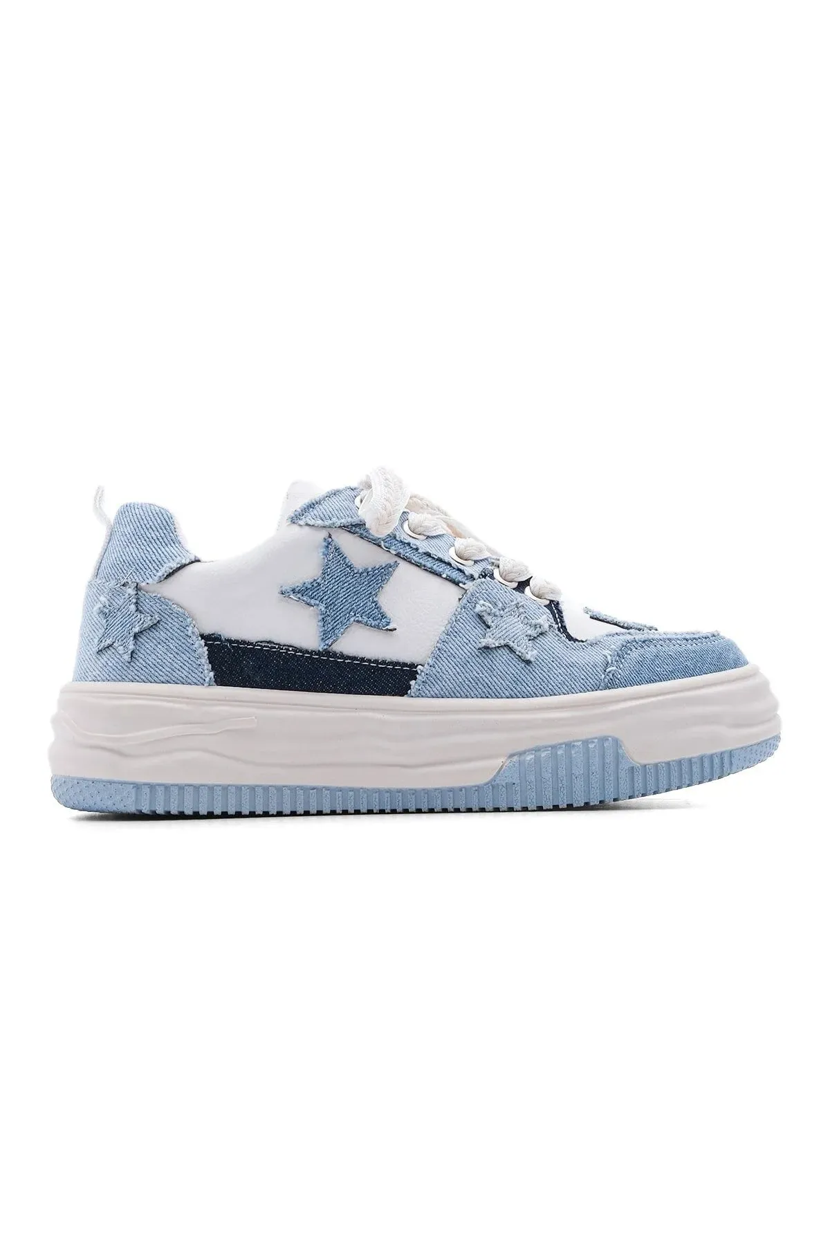 Margin Women's High Sole Blue Sneakers