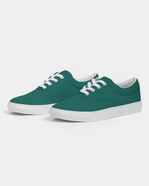 Medium Dark Blue Cool Green Women's Canvas Sneakers | Women's | Medium Dark Pure Blue Cool Green | C100M0Y50K60