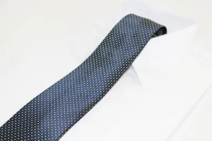 Mens Navy & Lime Elegant Patterned 8cm Neck Tie