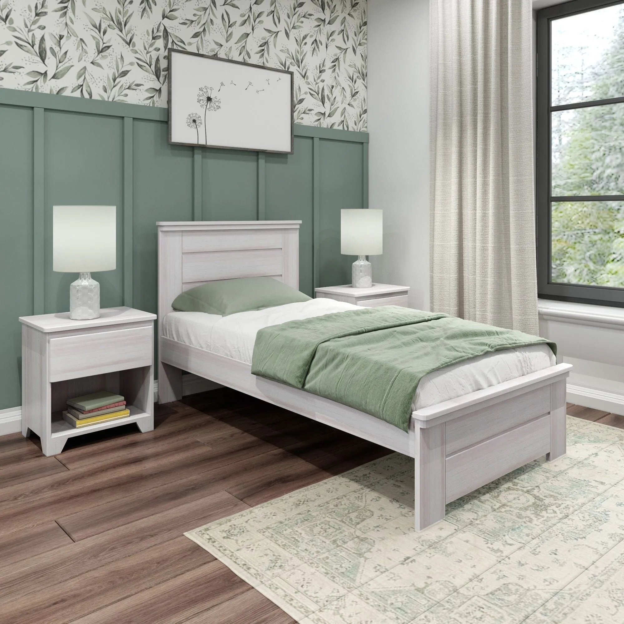 Modern Farmhouse Twin Panel Bed