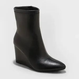 New - Women's Jocelyn Wedge Stretch Dress Boots - A New Day