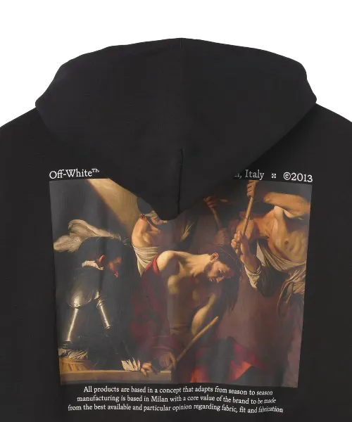 Off White Caravaggio Crowning Zip Skate Hoodie