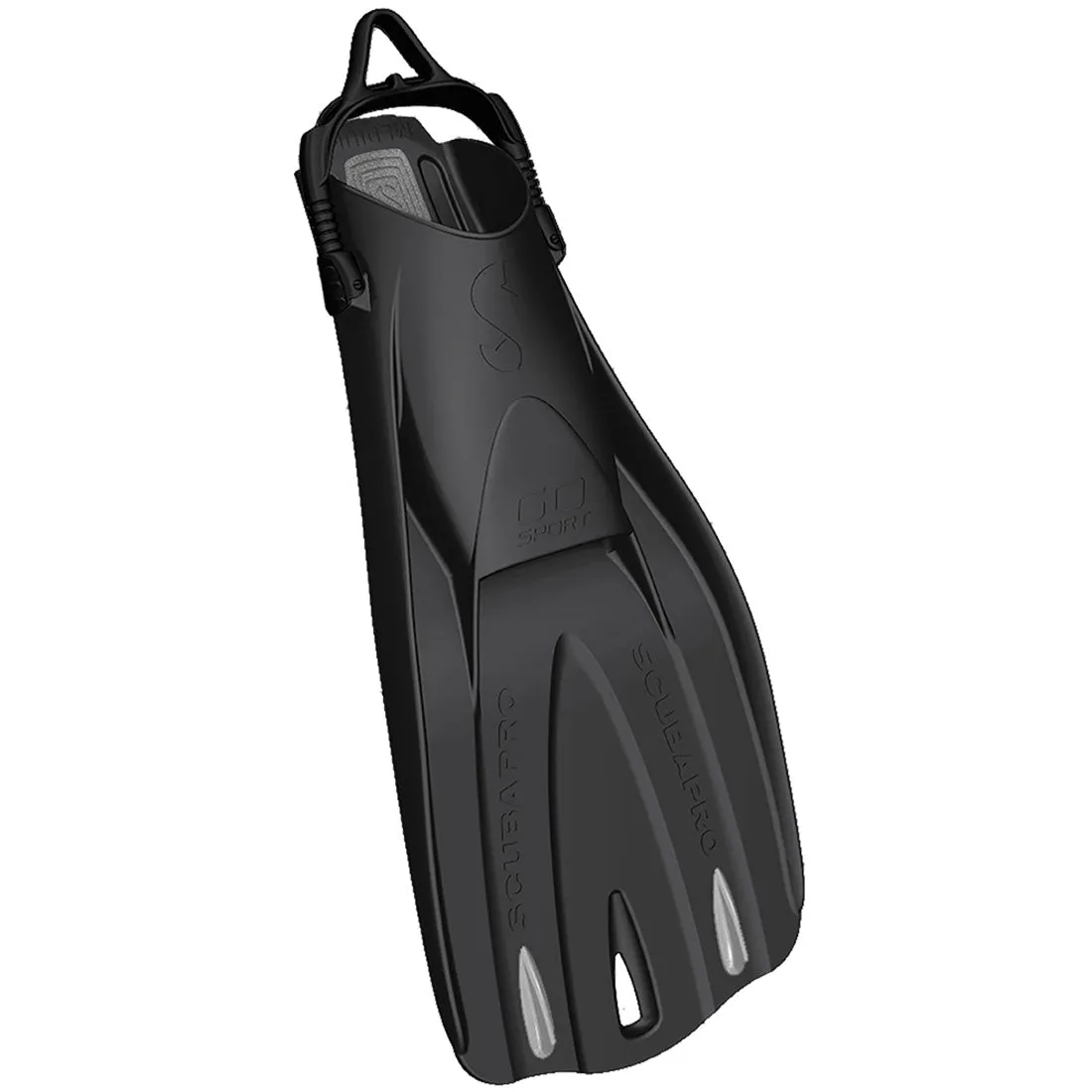 Open Box ScubaPro GO Sport Dive Fins, Black, Size: Large