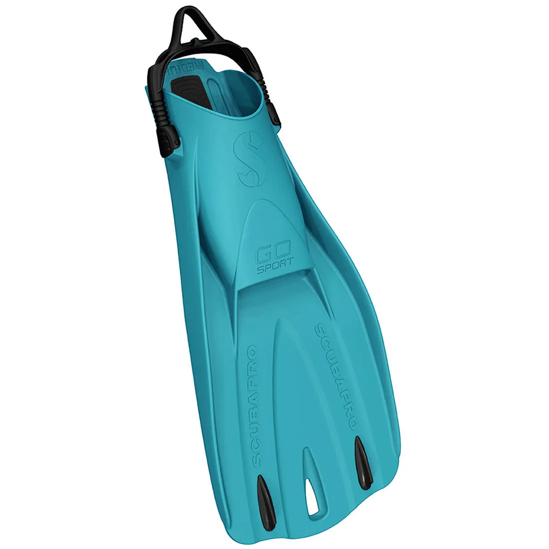 Open Box ScubaPro GO Sport Dive Fins, Turquoise, Size: Medium