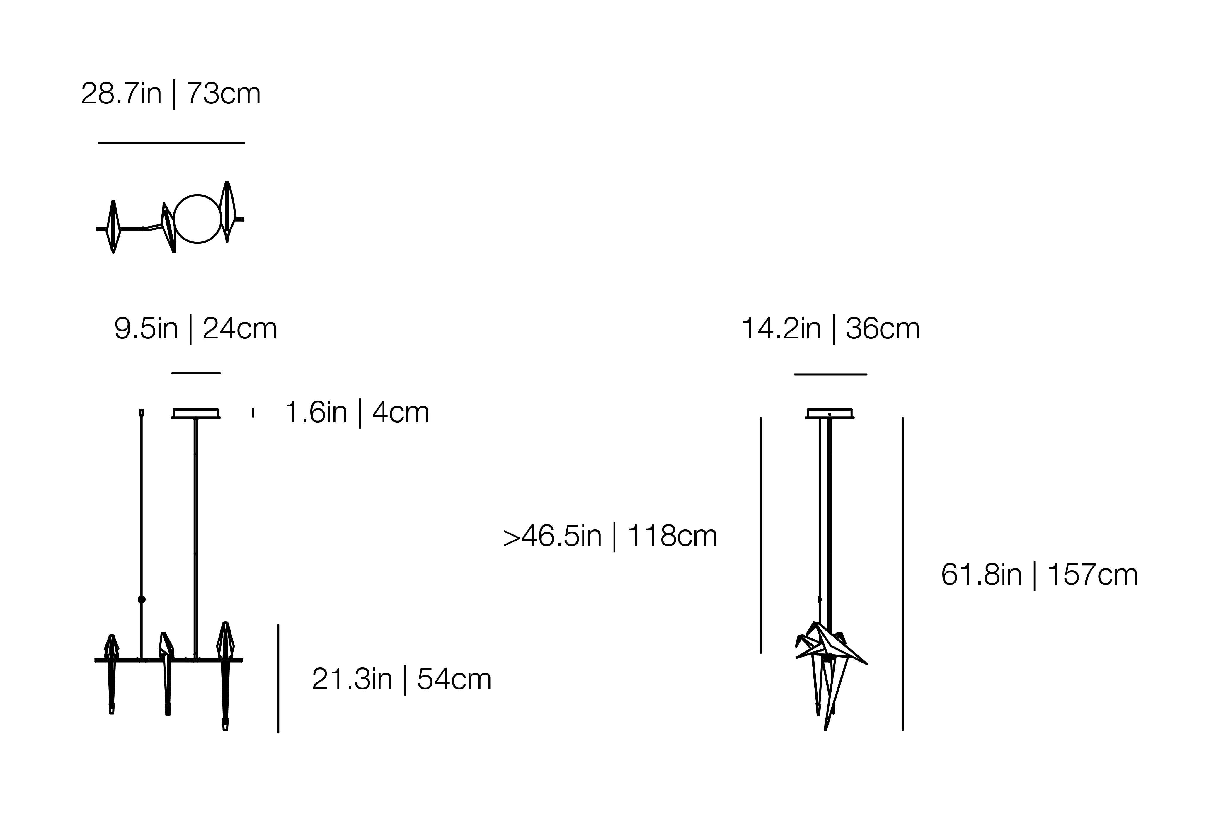 Perch Light Branch - Suspension Lamp, Small