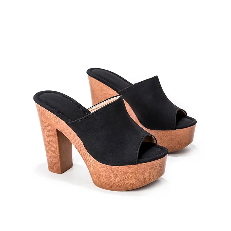 Platform Heel Chunky Heel Sandals