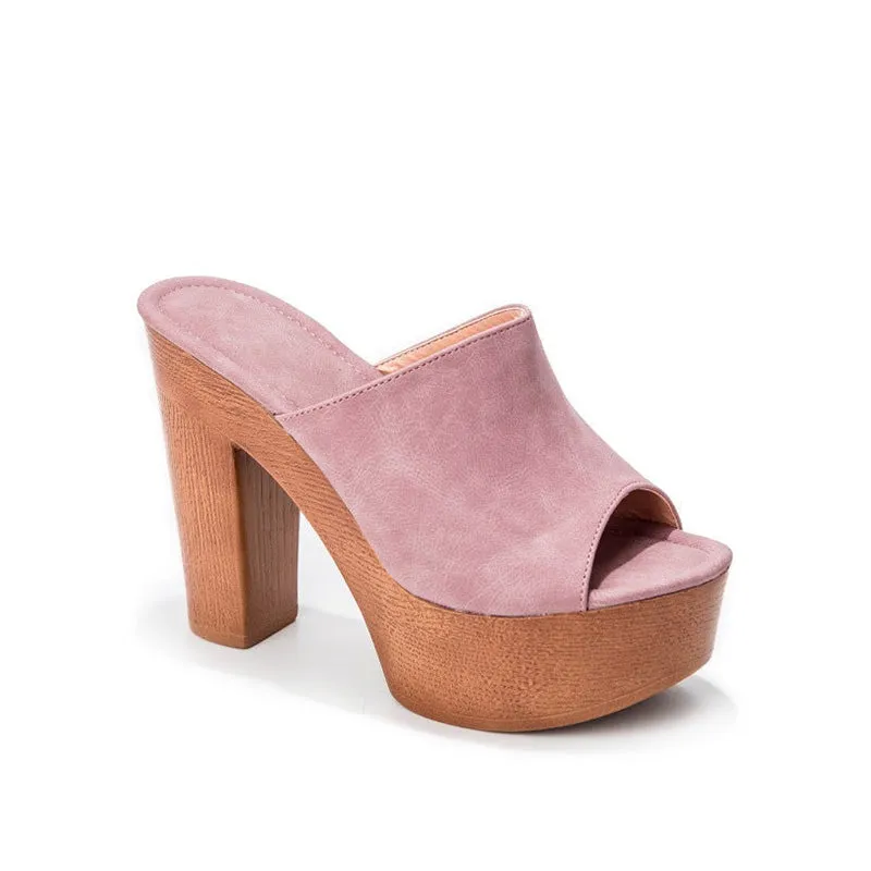 Platform Heel Chunky Heel Sandals