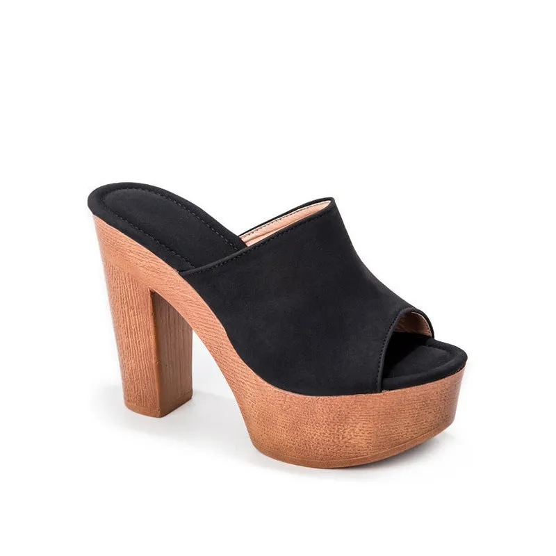 Platform Heel Chunky Heel Sandals