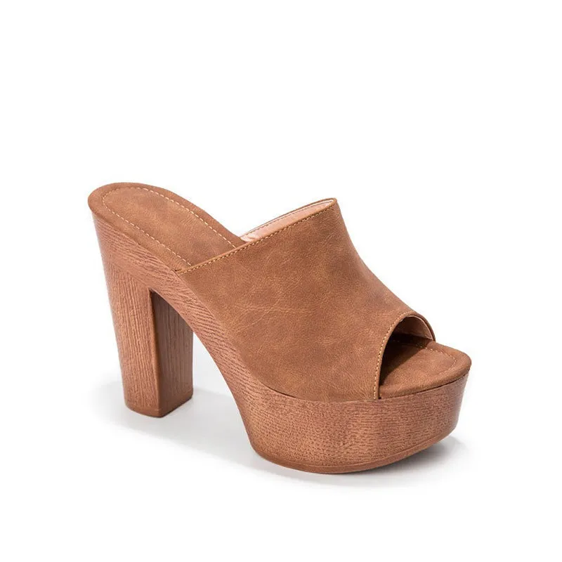 Platform Heel Chunky Heel Sandals