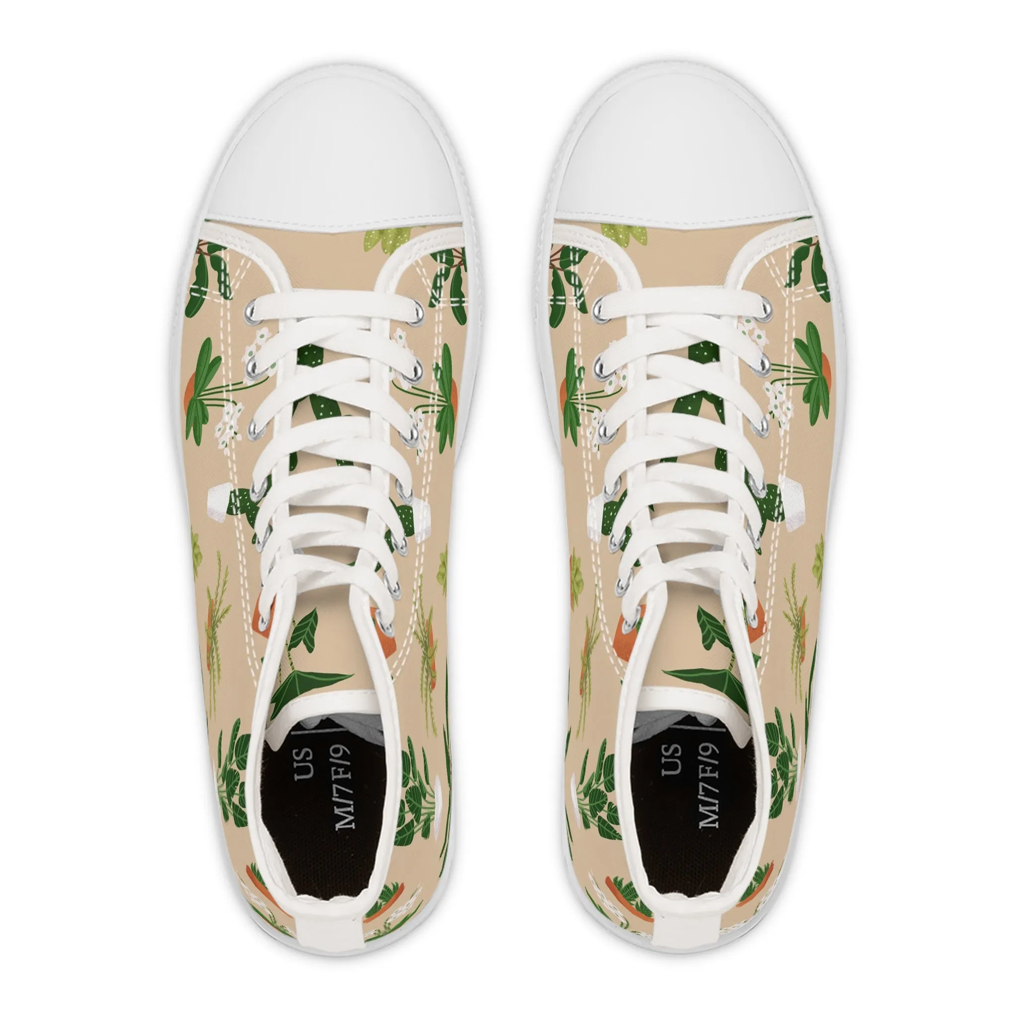 Potted Plants Women's High Top Sneakers