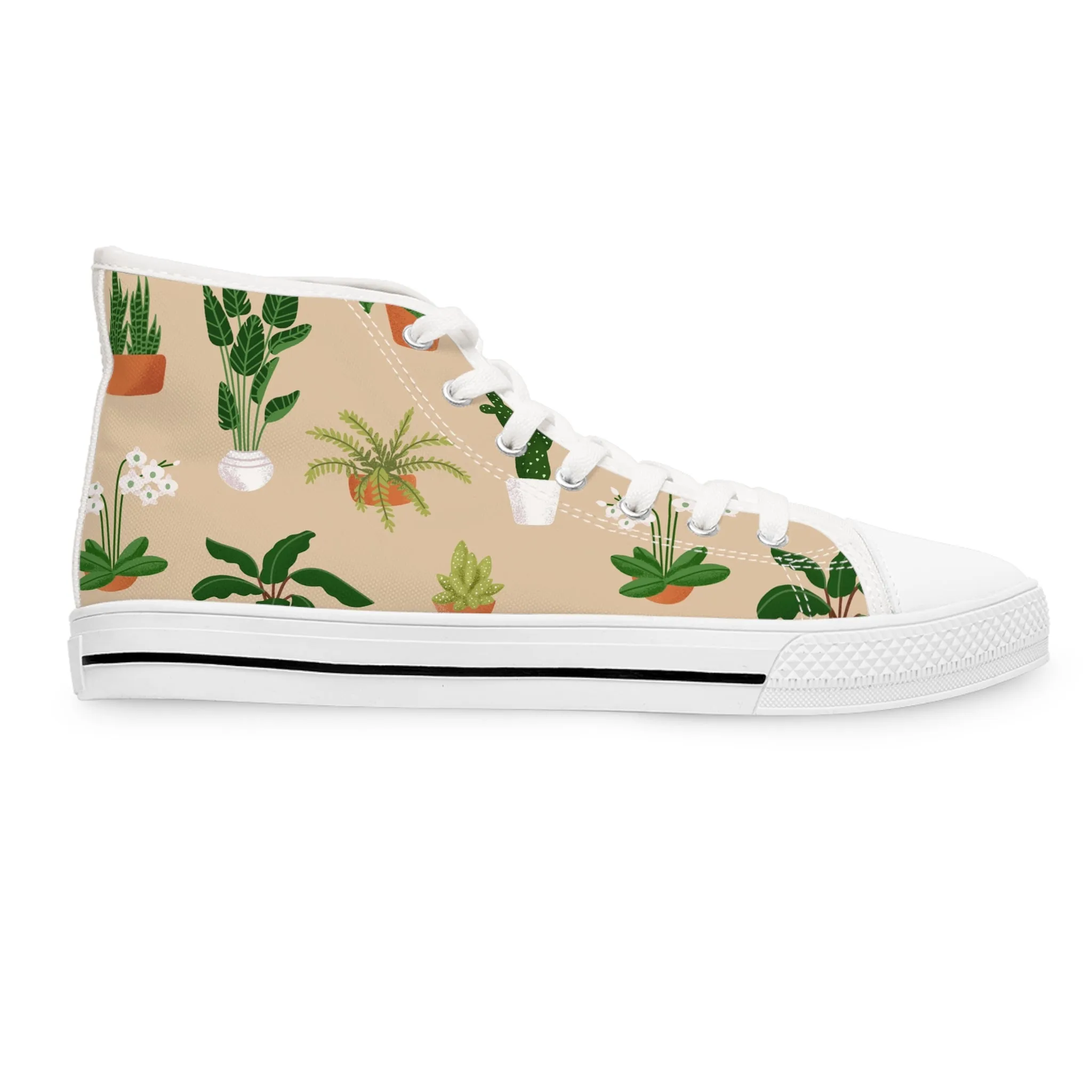 Potted Plants Women's High Top Sneakers