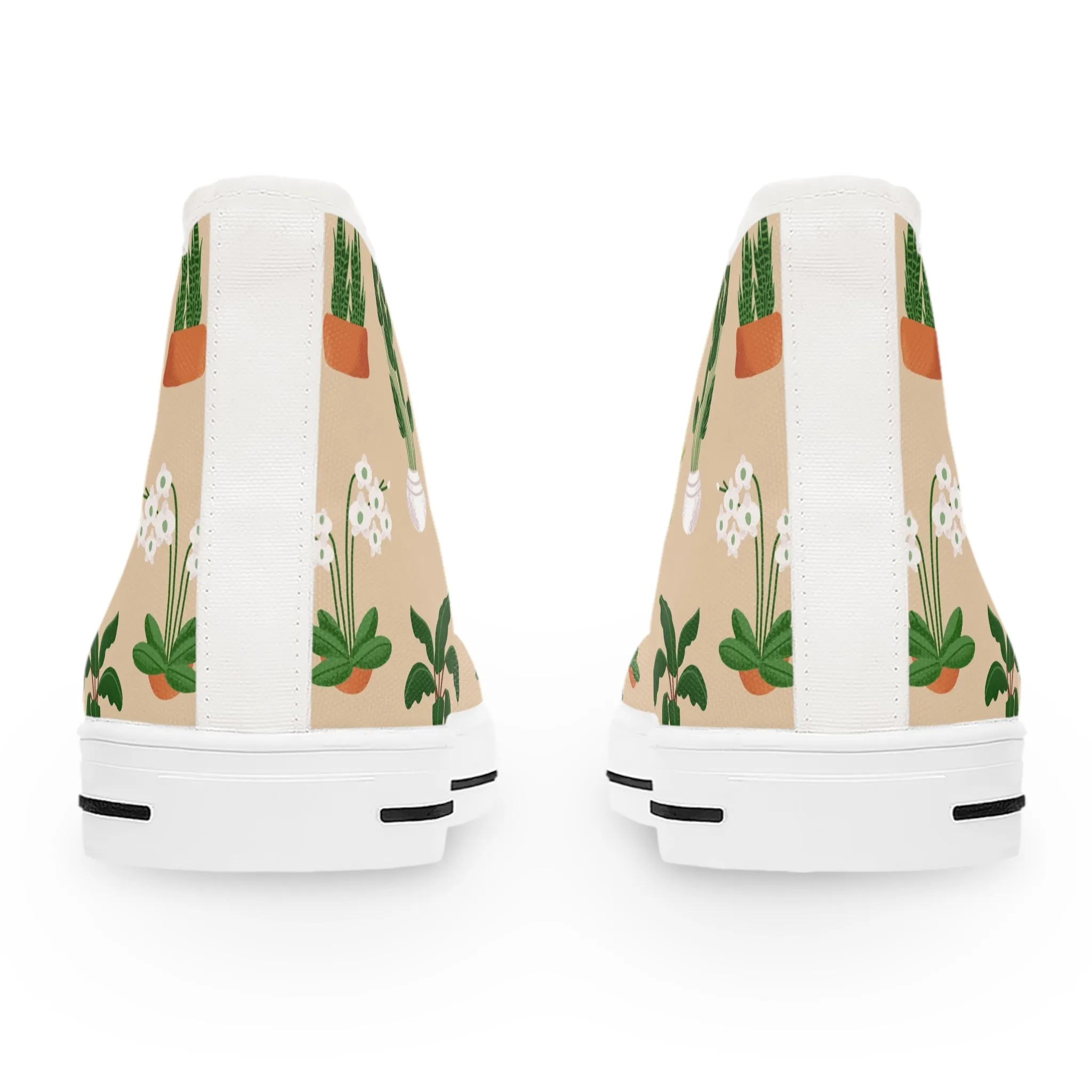 Potted Plants Women's High Top Sneakers