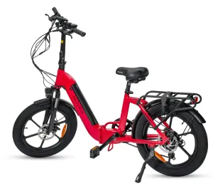 Rover 20" Fat Foldable E-Bike 20" Fat Tires 20 MPH-Red