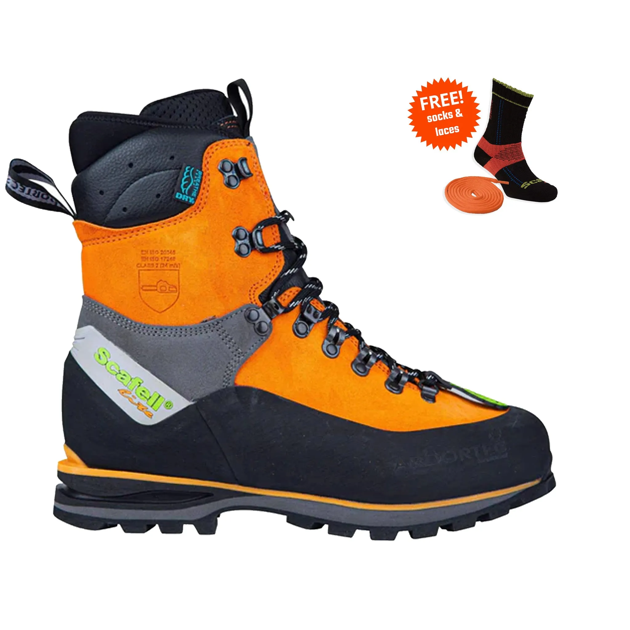 Scafell Lite Orange Class 2 Chainsaw Boots