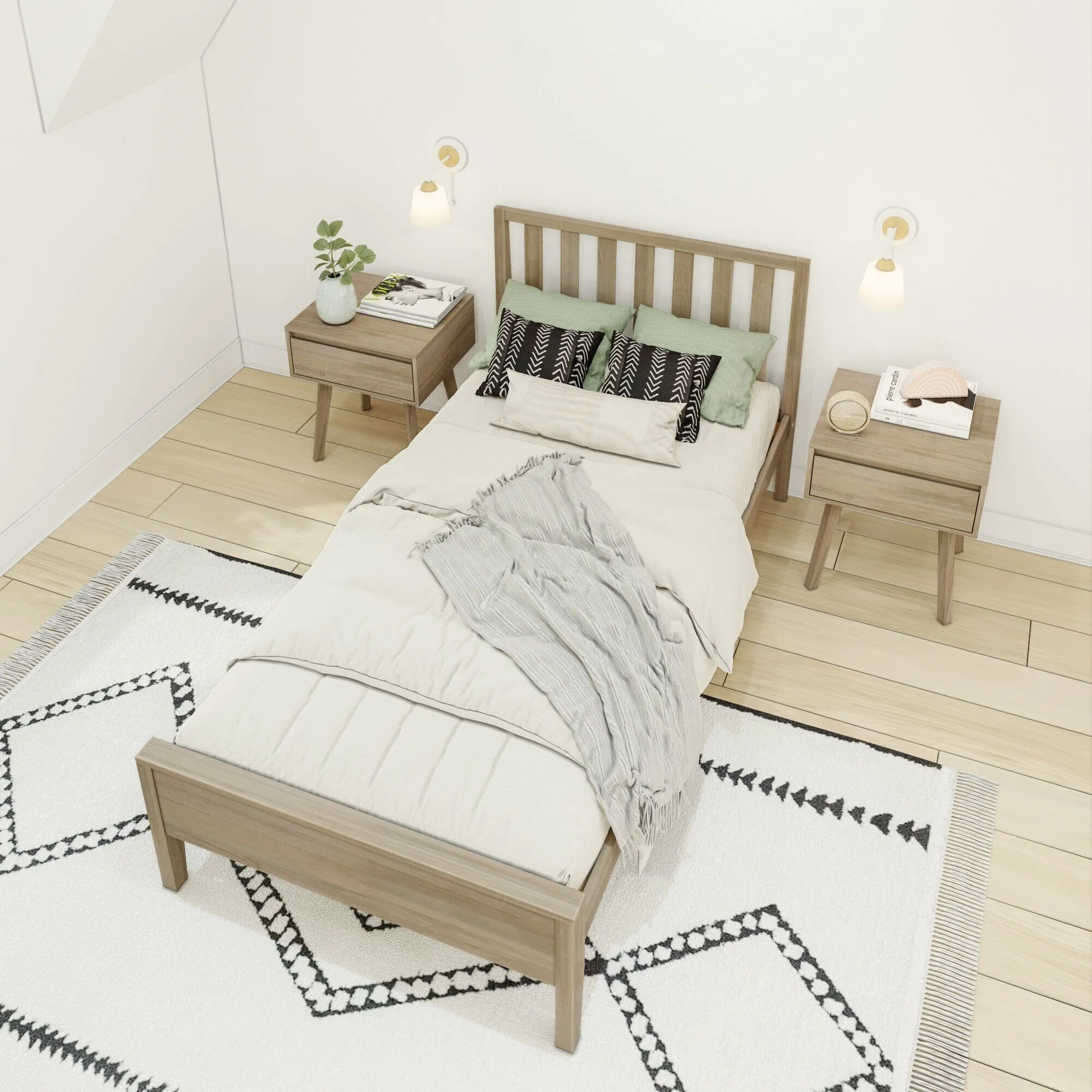 Scandinavian Twin Bed