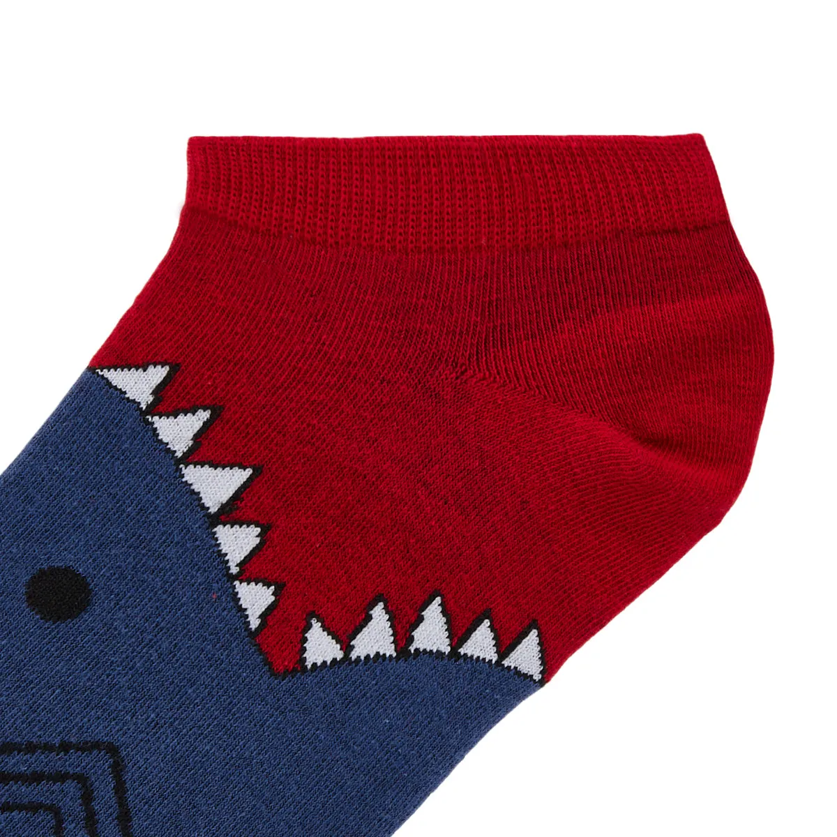 Shark Bite Printed Ankle Socks