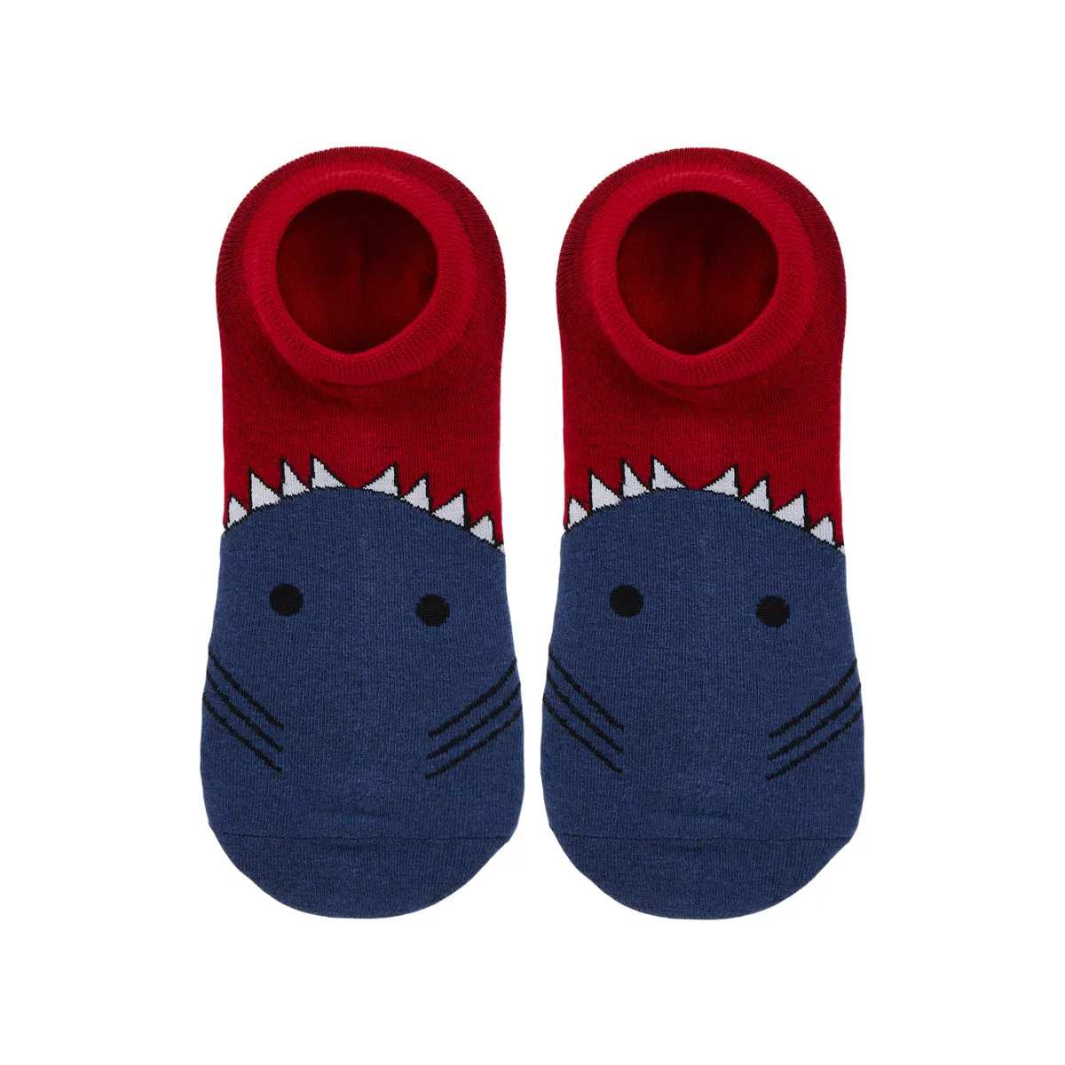 Shark Bite Printed Ankle Socks