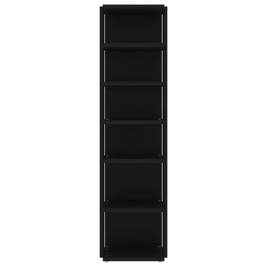 Shoe Cabinet Black 27.5x27x102 cm Engineered Wood