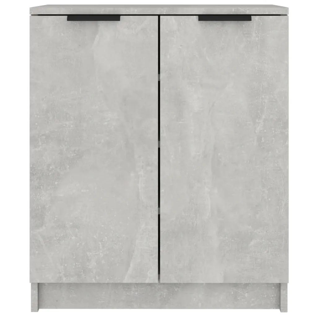 Shoe Cabinet Concrete Grey 59x35x70 cm Engineered Wood