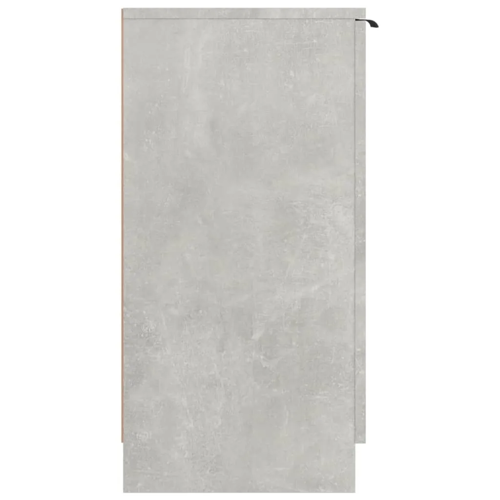 Shoe Cabinet Concrete Grey 59x35x70 cm Engineered Wood