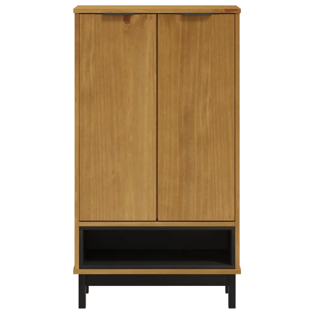 Shoe Cabinet FLAM 59.5x35x107 cm Solid Wood Pine