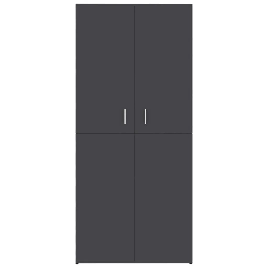 Shoe Cabinet Grey 80x39x178 cm Engineered Wood