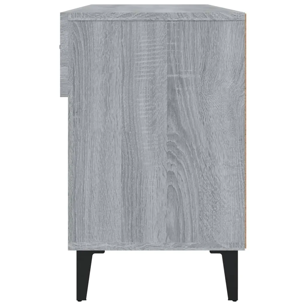 Shoe Cabinet Grey Sonoma 102x35x55 cm Engineered Wood