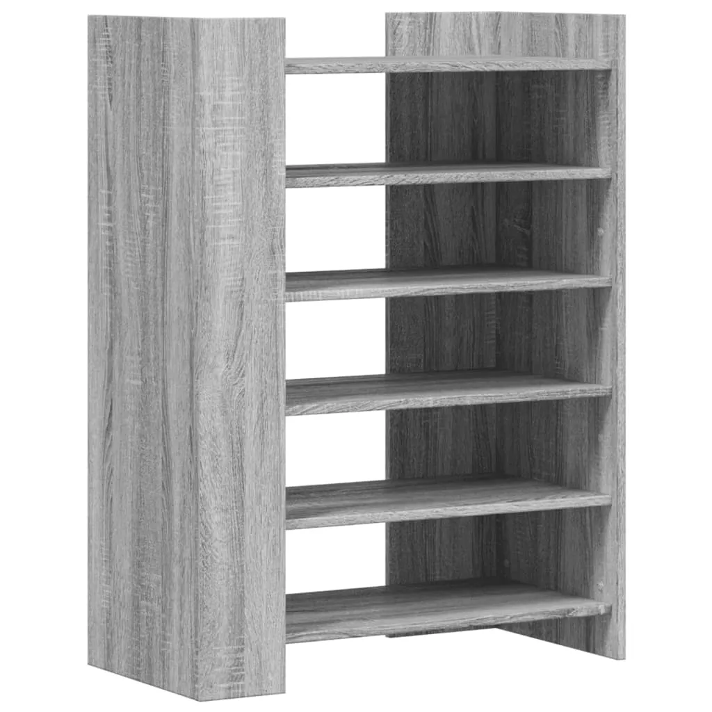 Shoe Cabinet Grey Sonoma 74.5x37.5x100 cm Engineered Wood