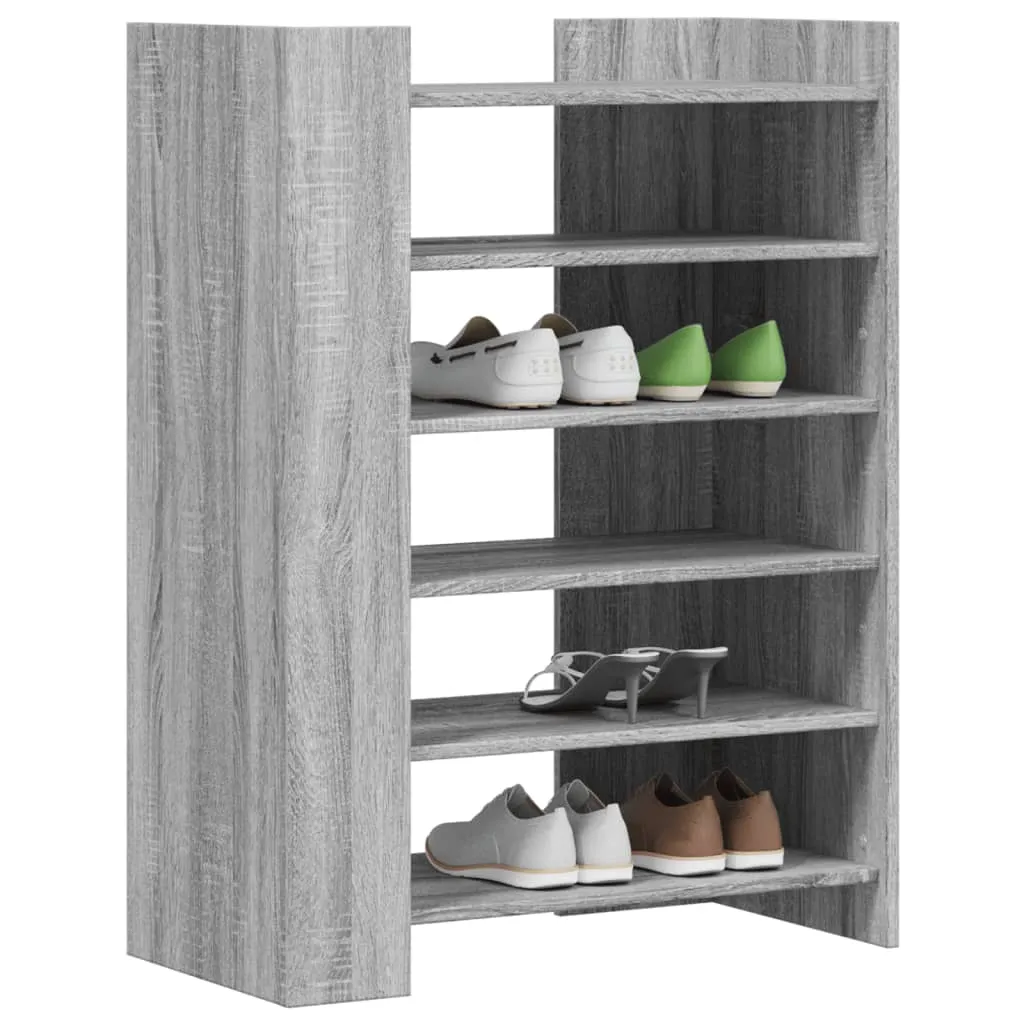 Shoe Cabinet Grey Sonoma 74.5x37.5x100 cm Engineered Wood