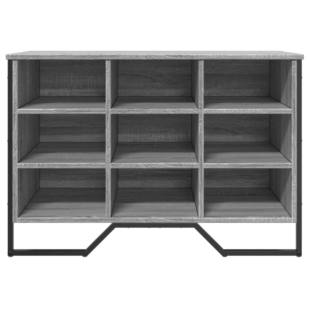 Shoe Cabinet Grey Sonoma 90x38x61.5 cm Engineered Wood