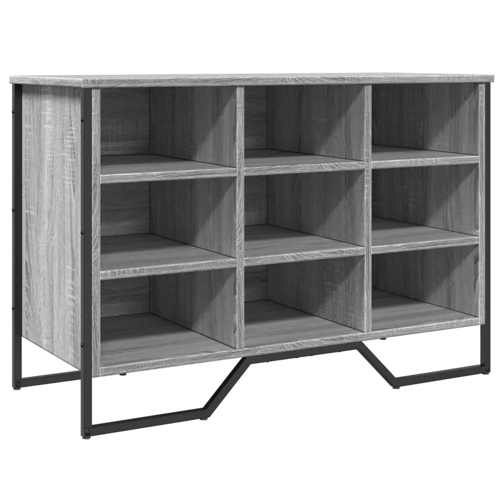 Shoe Cabinet Grey Sonoma 90x38x61.5 cm Engineered Wood