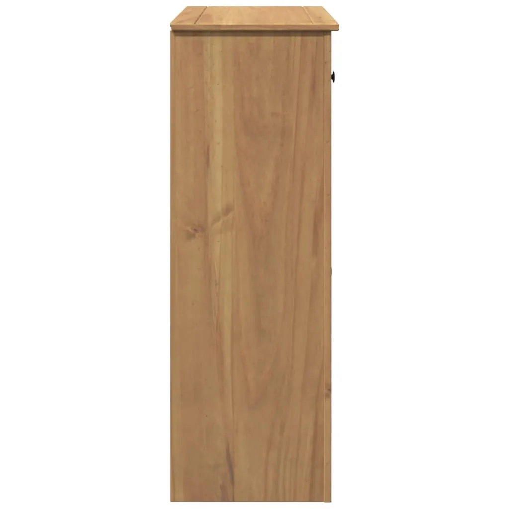 Shoe Cabinet Panama 80x40x114 cm Solid Wood Pine